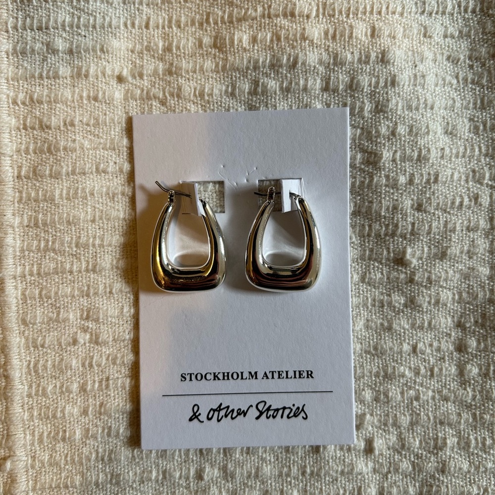 & Other Stories Silver Hoop Earrings